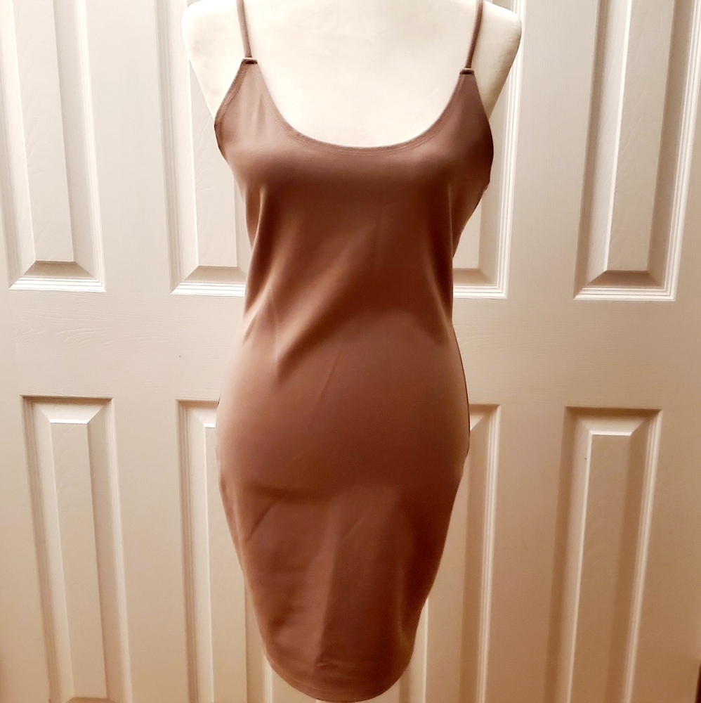 Dance and marvel yaupe colored tank dress NWOT